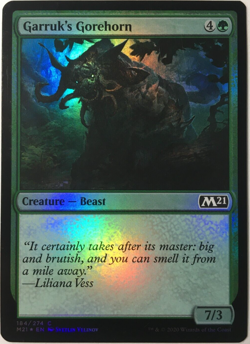 Garruk's Gorehorn Foil (184) Core Set 2021 M21 MTG Magic - Image 1