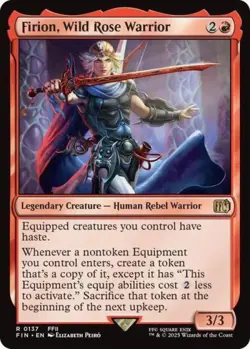 Firion, Wild Rose Warrior - Near Mint MTG Universes Beyond: FINAL FANTASY - Image 1
