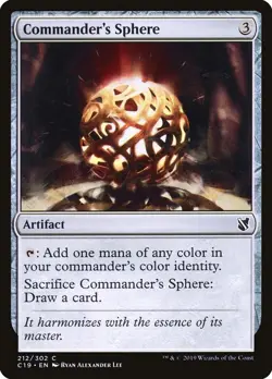 Magic MTG Tradingcard Commander 2019 Commander's Sphere 212/302 - Image 1