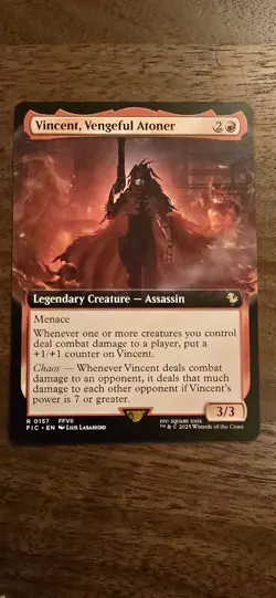 MTG Borderless Commander: Final Fantasy FIC Vincent, Vengeful Atoner MINT - Image 1