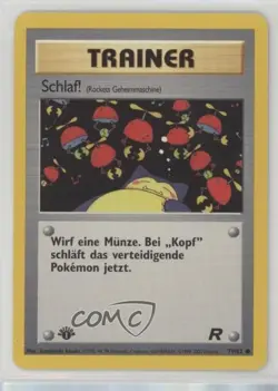 Sleep! German 1st Ed. Pokemon Team Rocket #79 2000 - Image 1