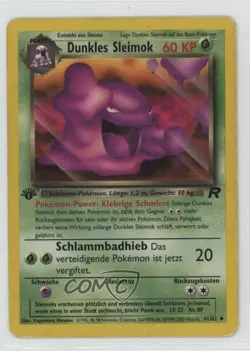 Dark Muk German 1st Ed. Pokemon Team Rocket #41 2000 - Image 1