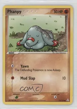 Phanpy Pokemon EX Holon Phantoms #75 2006 - Image 1