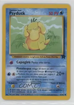 Psyduck Italian Pokemon Team Rocket #65 2000 - Image 1