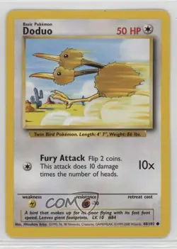 Doduo Spanish Pokemon Base Set #48 1999 - Image 1
