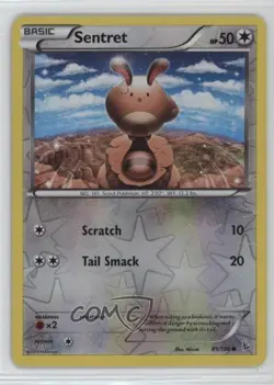 Sentret Reverse Foil Pokemon XY Flashfire #81 - Image 1
