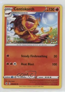 Centiskorch Pokemon Sword & Shield Fusion Strike #049 - Image 1