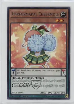 Performapal Cheermole 1st Ed. YuGiOh The New Challangers #NECH-EN001 - Image 1