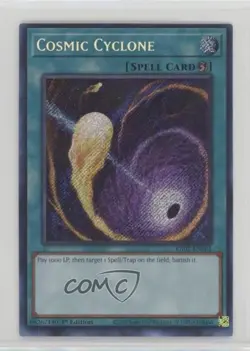 Cosmic Cyclone 1st Ed. Secret Rare YuGiOh 25th Anniversary Rarity Collection II - Image 1