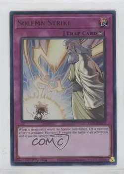 Solemn Strike 1st Ed. Ultra Rare YuGiOh 25th Anniversary Rarity Collection II - Image 1