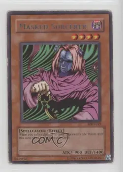 Sorcerer (R) Unlimited YuGiOh Metal aiders #MRD-019 2002 - Image 1