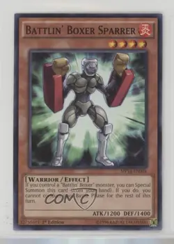 Battlin' Boxer Sparrer 1st Ed. YuGiOh Mega-Tins Mega Pack #MP14-EN004 - Image 1