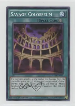 Savage Colosseum 1st Ed. YuGiOh Legendary Collection 5Ds Mega-Pack #LC5D-EN252 - Image 1
