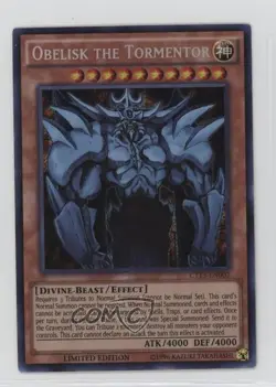 SCR - Obelisk the Tormentor YuGiOh MegaTins Limited Edition #CT13-EN002 - Image 1