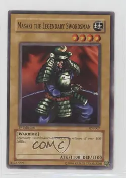 Masaki the Legendary Swordsman 1st Ed. YuGiOh Starter Deck Joey #SDJ-007 2003 - Image 1