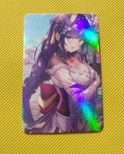 Raiden Shogun GENSHIN IMPACT Goddess Anime Waifu Girl ACG Holo Card - Image 1