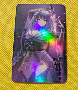 Raiden Shogun GENSHIN IMPACT Goddess Anime Waifu Girl ACG Holo Card - Image 1