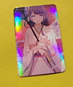 Raiden Shogun GENSHIN IMPACT Goddess Anime Waifu Girl ACG Holo Card - Image 1