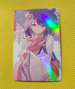 Raiden Shogun GENSHIN IMPACT Goddess Anime Waifu Girl ACG Holo Card - Image 2
