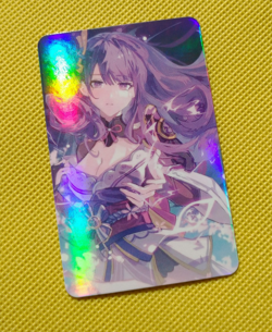 Raiden Shogun GENSHIN IMPACT Goddess Anime Waifu Girl ACG Holo Card - Image 1