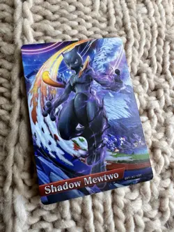 Pokemon Shadow Mewtwo Amiibo Card Pokken Tournament - Image 1