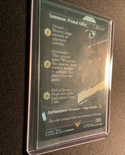 MTG Final Fantasy - Summon: Primal Odin - 0365 - Borderless Foil - Near Mint - Image 2