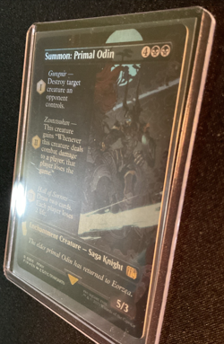 MTG Final Fantasy - Summon: Primal Odin - 0365 - Borderless Foil - Near Mint - Image 3