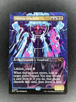 Oildeep Gearhulk 0351 - Borderless Regular - Aetherdrift - MTG NM - Image 1