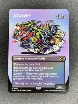 MTG Bloodghast (Borderless) x1 NM *FOIL* from Aetherdrift - Image 1