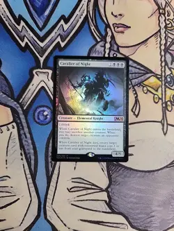 1x Cavalier of Night FOIL - NM/M Core Set 2020 M20 MTG Magic the Gathering - Image 1