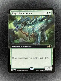 Regal Imperiosaur (0389) *Non-Foil* Extended Art Aetherdrift DFT MTG NM - Image 1