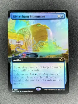 Riverchurn Monument Foil Extended Art Rare Aetherdrift MTG NM - Image 1