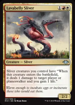 Lavabelly Sliver -Foil Light Play MTG Modern Horizons - Image 1