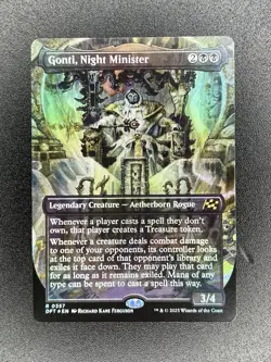 Gonti Night Minister Borderless 0357 MTG Aetherdrift Rare NM Foil - Image 1