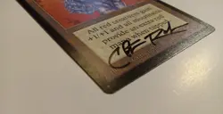 SIGNED 1993 Beta Gauntlet of Might ~ Vintage MTG (Chris Rush) Very High Grade - Image 2