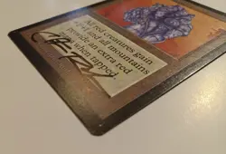 SIGNED 1993 Beta Gauntlet of Might ~ Vintage MTG (Chris Rush) Very High Grade - Image 4