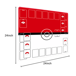 TCG/MTG Playmat for Pokemon Trading Card Game 2 Player 24" Large Rubber Mousepad - Image 5
