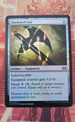Darksteel Axe Double Masters NM Artifact Foil Common MTG - Image 1