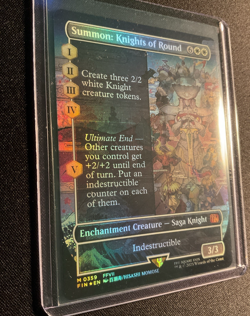 MTG Final Fantasy - Summon: Knights of Round - 0359 -Borderless Foil -Near Mint - Image 2