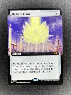 Radiant Lotus 0395 Extended Art English Aetherdrift MTG Magic NM - Image 1