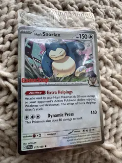SEALED Hop’s Snorlax GameStop Stamped Promo Journey Together Pokemon TCG - Image 1