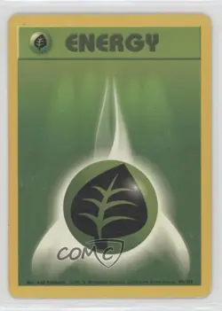 Grass Energy Pokemon Base Set #99 1999 - Image 1