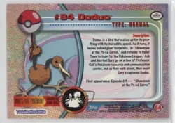 Doduo Topps Pokemon TV Animation Edition Series 2 #84 2000 - Image 2