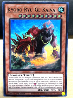 YuGiOh Crossover Breakers CRBR-EN031 Kyoro Ryu-Ge Kaiva SUPER RARE 1st Edition - Image 1