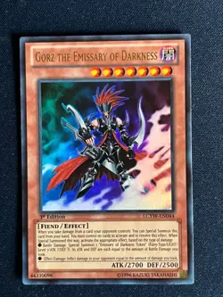 Yugioh! 1x Gorz the Emissary of Darkness LCYW-EN044 Ultra Rare 1st Edition M/NM! - Image 1