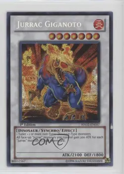 Jurrac Giganoto 1st Ed. YuGiOh Hidden Arsenal 2 #HA02-EN057 2010 - Image 1