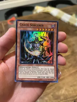 Yugioh! 1x Chaos Sorcerer LCYW-EN248 Super Rare 1st Edition LP/NM! - Image 1