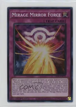 SR - Mirage Mirror Force 1st Ed. YuGiOh Legacy of Destruction #LEDE-EN078 - Image 1