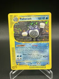 Poliwrath Holo 24/165 Expedition Base Set Pokemon Card 2002 LP - Image 1