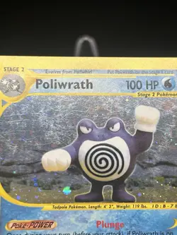 Poliwrath Holo 24/165 Expedition Base Set Pokemon Card 2002 LP - Image 3
